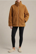 Paige | Women's Relaxed Fit Teddy Zip-Up Jacket — variant_front