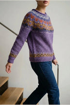 Ivana - Vintage Jacquard Crew Neck Sweater — variant_front