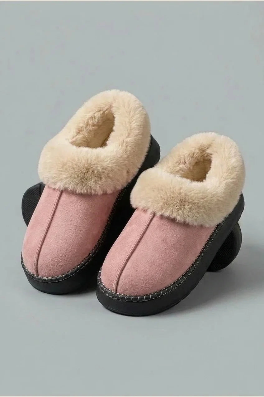 Thickened Warm Low-Top Couple's Plush Indoor Slippers for Men and Women, New 2025 Autumn/Winter Home Shoes — variant_front