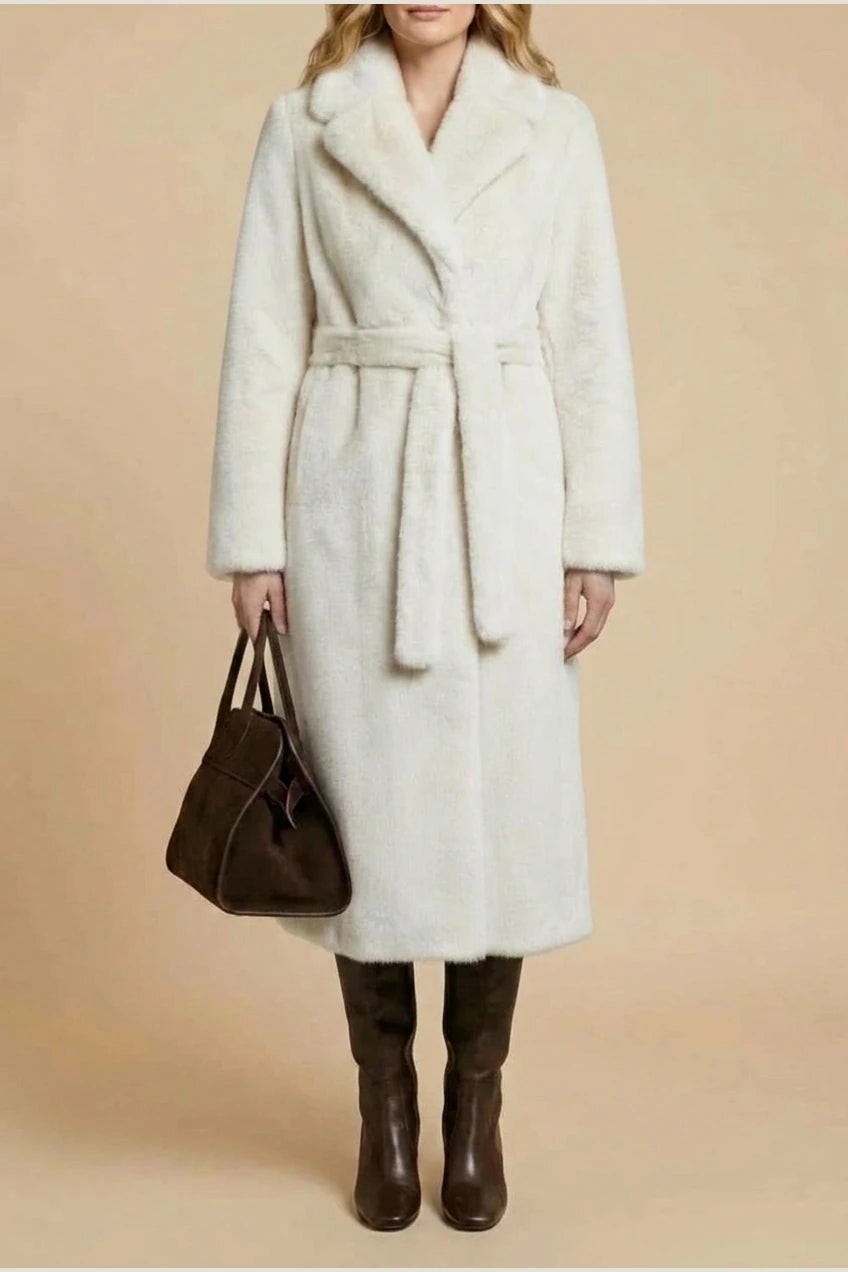 Women's Oversized Faux Fur Long Coat – Willow — variant_front