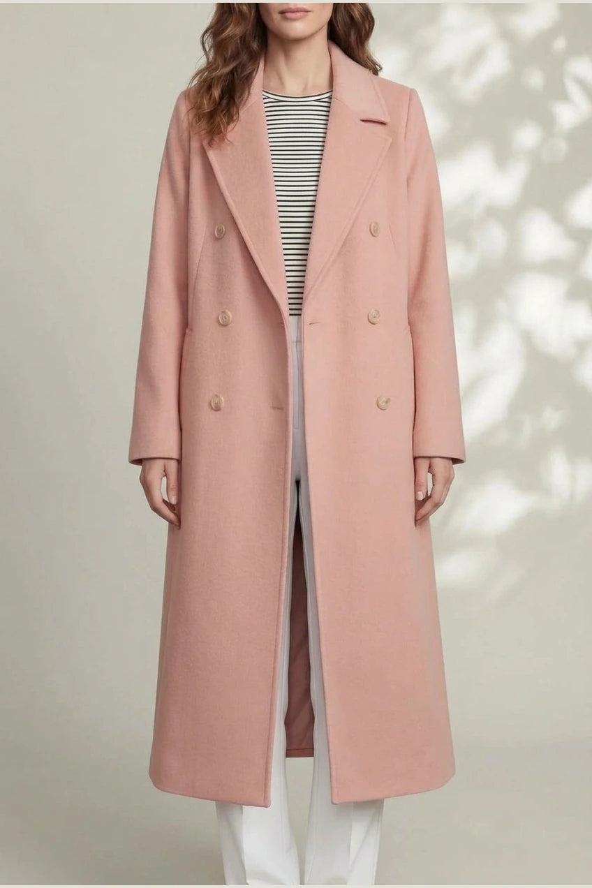 Women's Wool Blend Double-Breasted Coat – Elspeth — variant_front