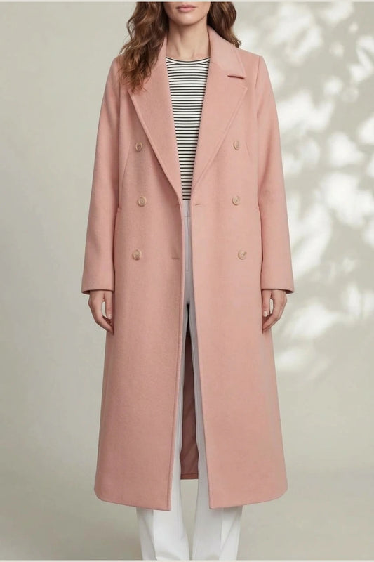 Women's Wool Blend Double-Breasted Coat – Elspeth — variant_front