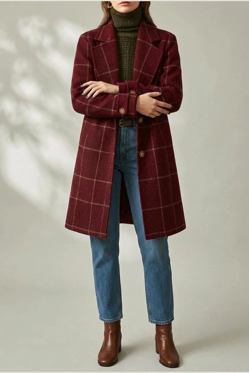 Oxford | Wool Check Coat — variant_front