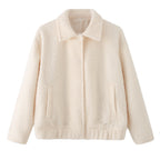 Damen kuschelige Teddyjacke mit seitlichen Taschen und elastischem Saum Drune — gallery_02.jpg