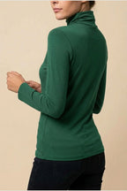 Women's Turtleneck Sweater Roll Neck Long Sleeve Straight Cuffs Plain Casual Layering — variant_front