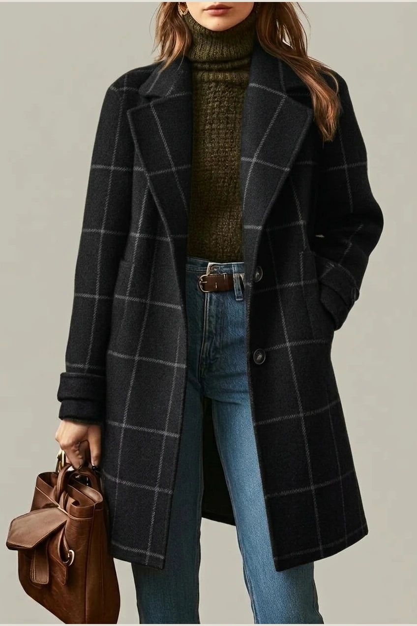 Oxford | Wool Check Coat — variant_front