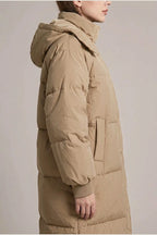 Gina™ - Classic Hooded Long Puffer Coat — variant_front
