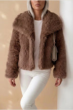 Faux Fur Cropped Coat for Women — variant_front