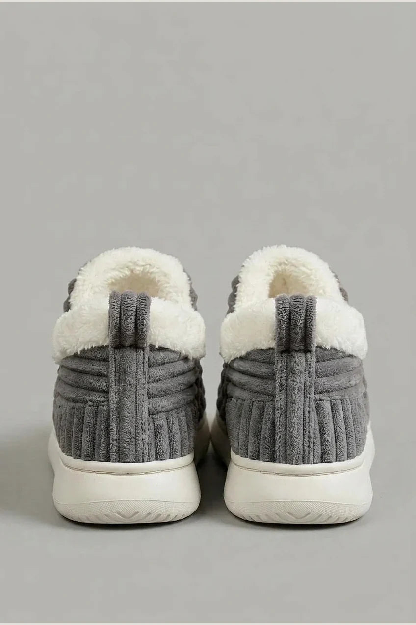 Casual Slippers, Fashionable And Excellent Warm Fleece-Lined, Ribbed Texture, Comfortable And Warm, Ideal for Indoor/Outdoor Use, Unisex Home Slippers, All-Season, Multi-Color, Women Shoes — variant_front