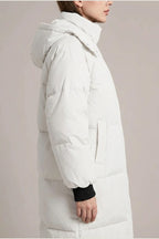 Gina™ - Classic Hooded Long Puffer Coat — variant_front