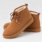 Women’s Suede Lace-Up Ankle Boots | Warm Fur Lined Winter Shoes — variant_front