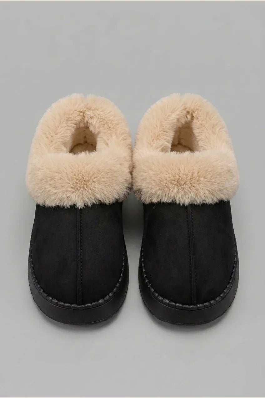 Thickened Warm Low-Top Couple's Plush Indoor Slippers for Men and Women, New 2025 Autumn/Winter Home Shoes — variant_front