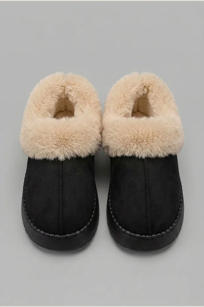 Thickened Warm Low-Top Couple's Plush Indoor Slippers for Men and Women, New 2025 Autumn/Winter Home Shoes — variant_front