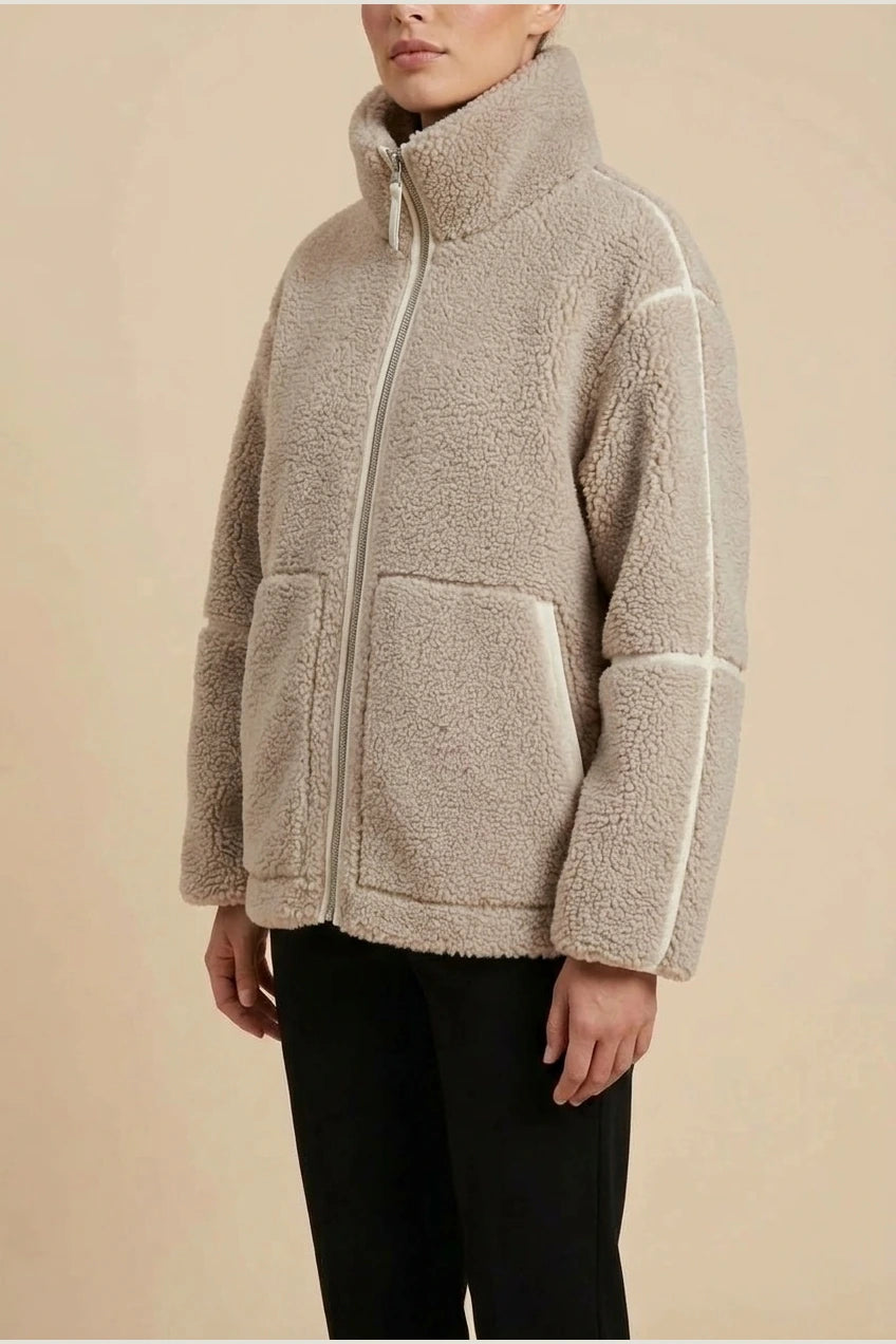 Jacket Women - Soft Warm Teddy Jacket — variant_front