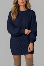 Montarello Women's Jumper Dress Cable Knit Oversized — variant_front