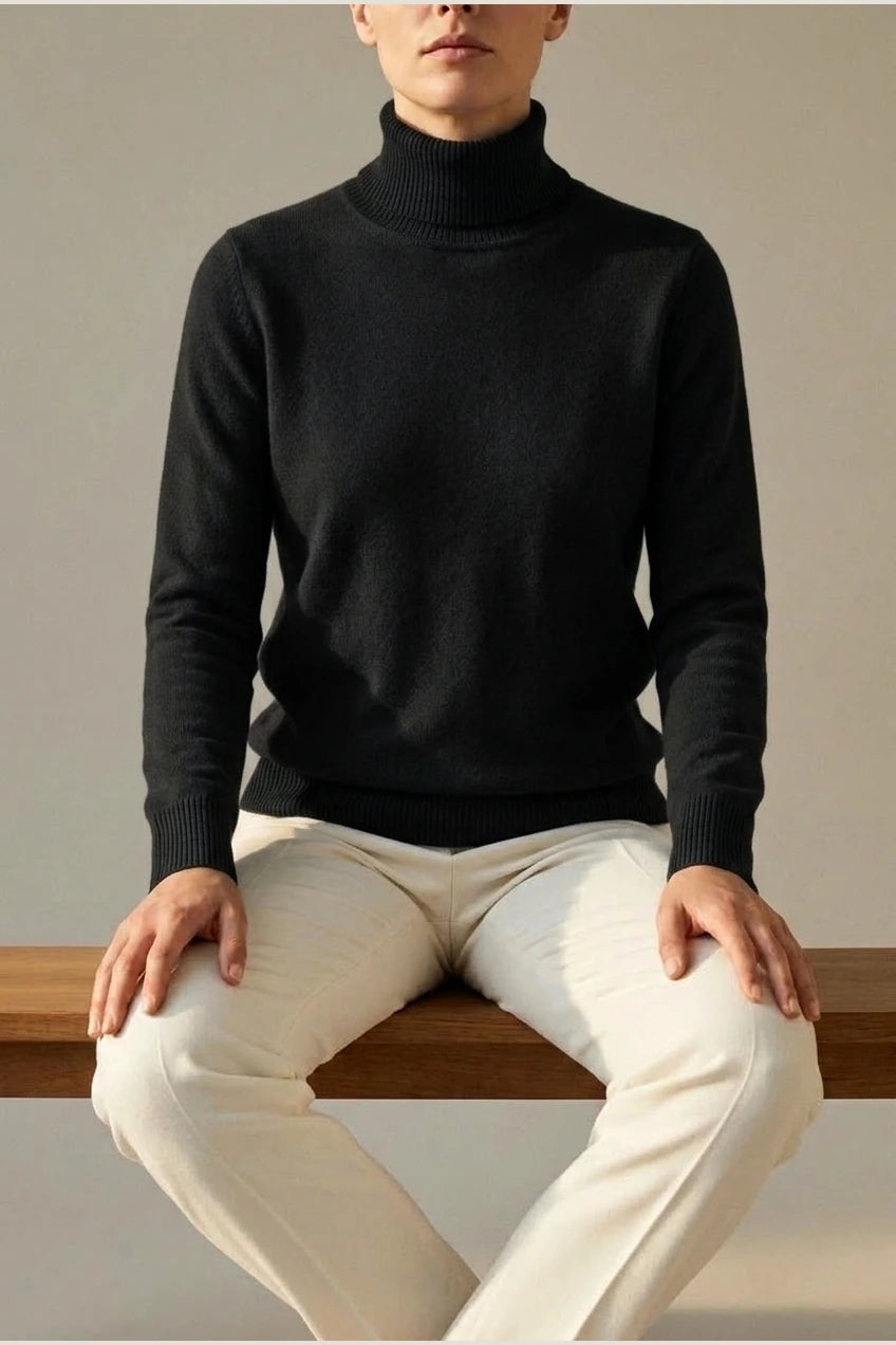CARRINGTON CASHMERE TURTLENECK — variant_front