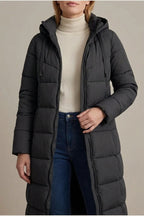 Women's Cozy Longline Puffer Jacket – Clover — variant_front