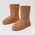 Women’s Suede Winter Boots | Warm Mid-Calf Shoes with Soft Lining — variant_front