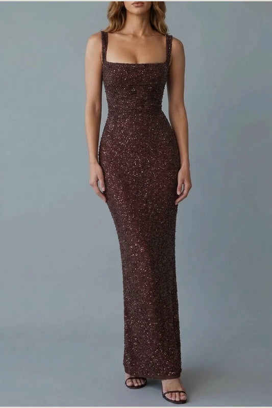Calanthea – Sequin sculpt glamour – Maxi dress — variant_front