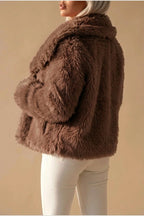 Faux Fur Cropped Coat for Women — variant_front
