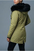 Aria | Women's Thick Faux Fur Hooded Insulated Parka Coat — variant_front