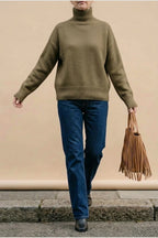 AMELIA SOFT KNIT ROLL NECK JUMPER — variant_front
