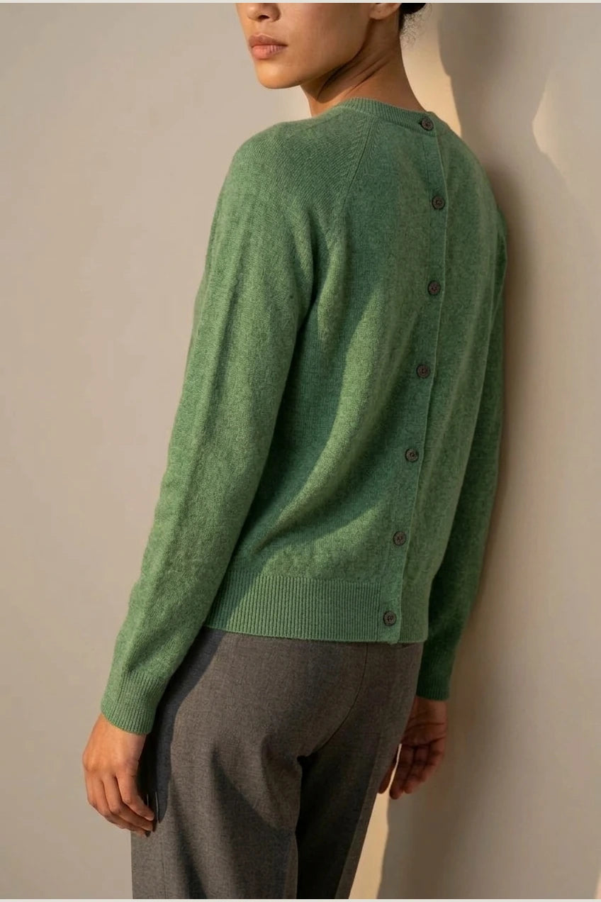 Evelyn | Women's Merino Wool Long Sleeve Knit Jumper Cardigan — variant_front