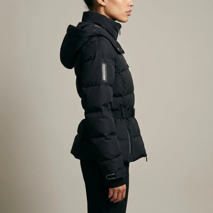 Charlotte | Women's Belted Puffer Jacket — variant_front