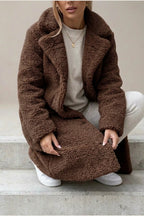 Doris | Women's Oversized Teddy Long Coat — variant_front