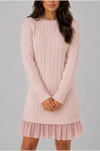Dress Women - Cable Knit Sweater Dress — variant_front