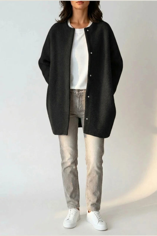 Elena | Wool Blend with Button Closure — variant_front