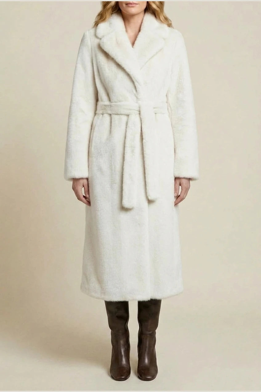 Women's Oversized Faux Fur Long Coat – Willow — variant_front