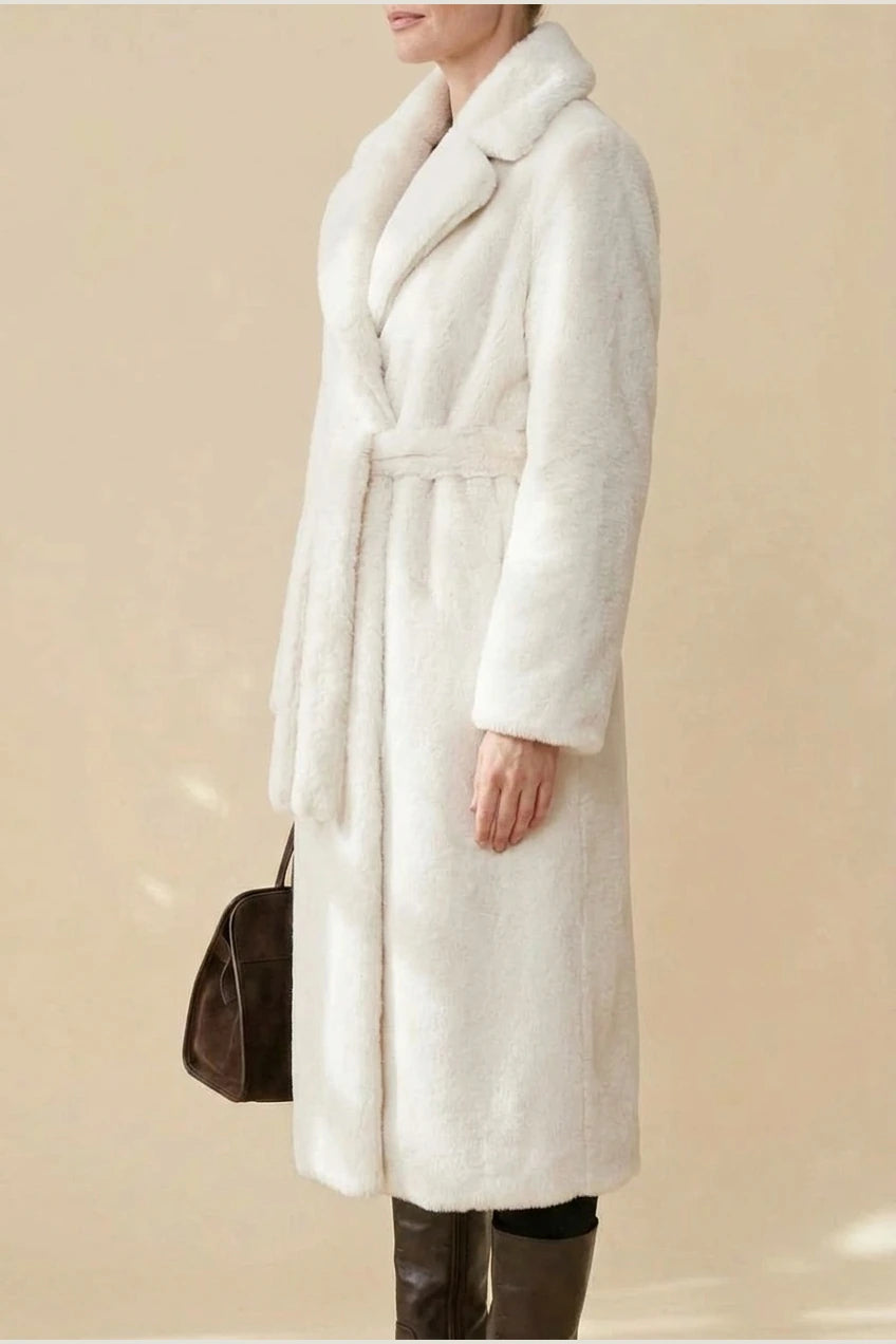 Women's Oversized Faux Fur Long Coat – Willow — variant_front