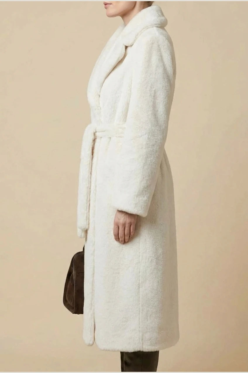 Women's Oversized Faux Fur Long Coat – Willow — variant_front