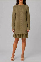 Dress Women - Cable Knit Sweater Dress — variant_front