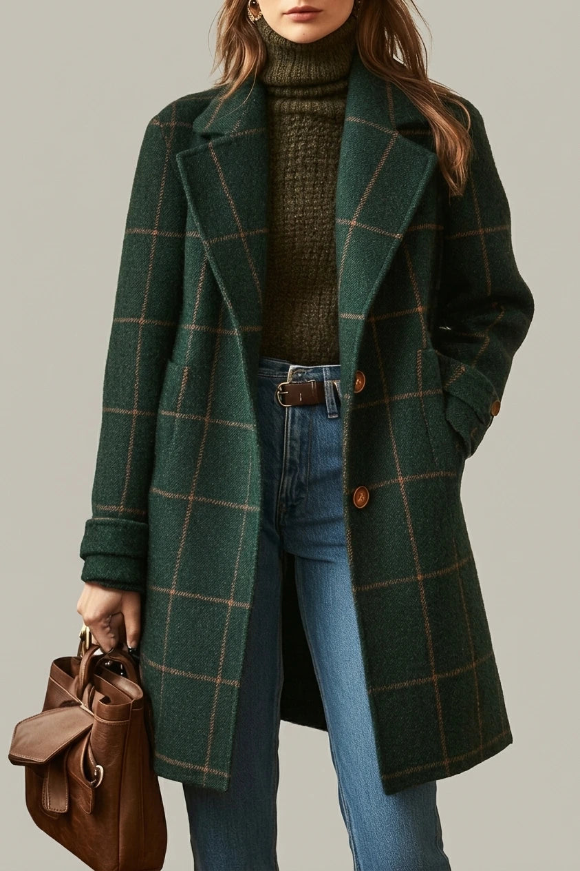 Oxford | Wool Check Coat — variant_front
