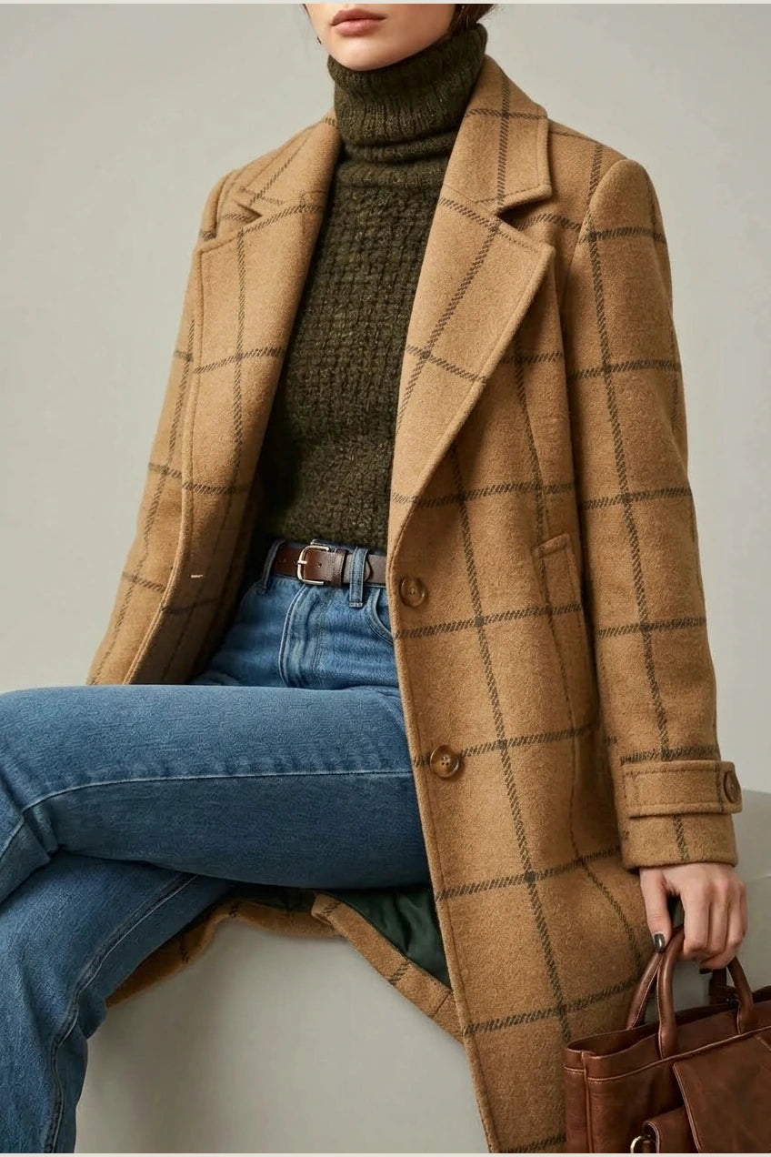 Oxford | Wool Check Coat — variant_front