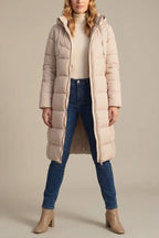 Women's Cozy Longline Puffer Jacket – Clover — variant_front