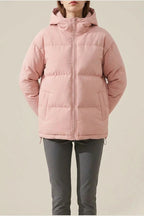 Grace | Women's Hooded Puffer Winter Jacket Zip-Up Padded Coat — variant_front