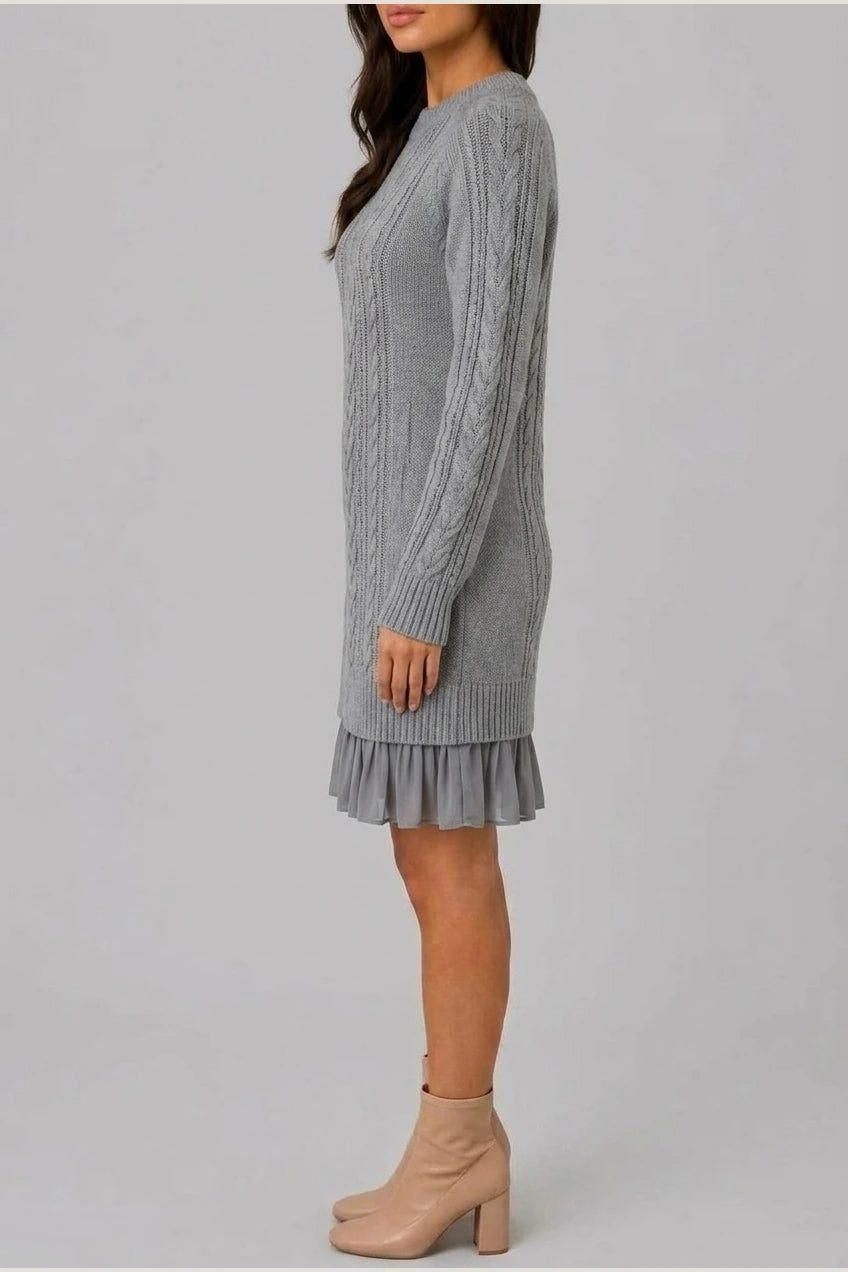 Dress Women - Cable Knit Sweater Dress — variant_front