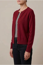Evelyn | Women's Merino Wool Long Sleeve Knit Jumper Cardigan — variant_front