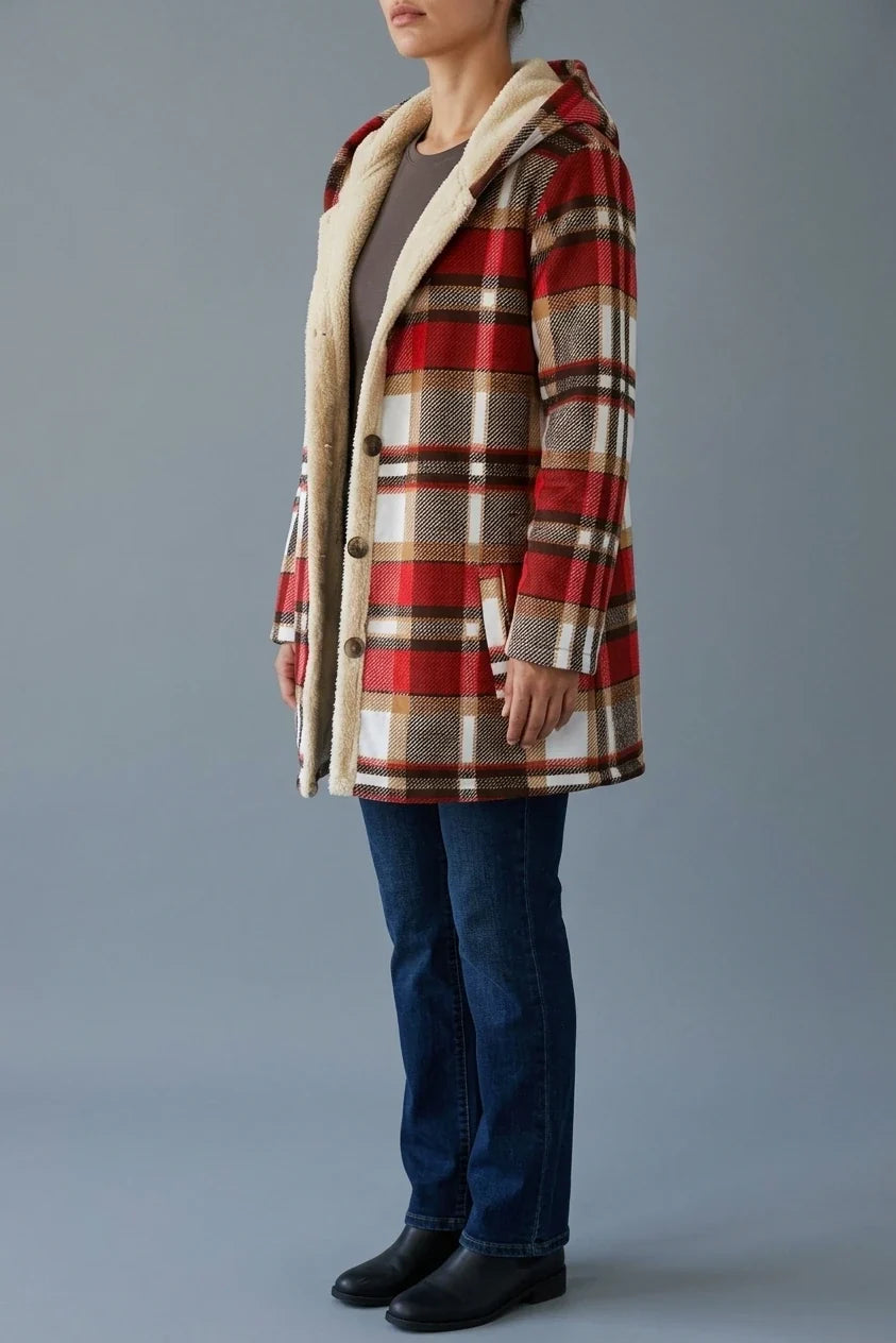 Women'S Casual Plaid Thickened Autumn and Winter Jacket — variant_front