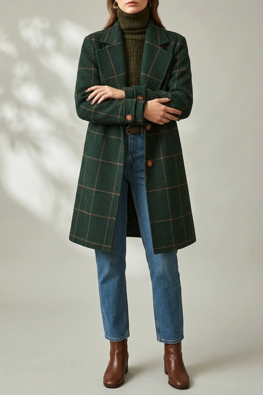 Oxford | Wool Check Coat — variant_front