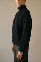 Scarlett | Women's Fluffy Turtleneck Loose Knit Sweater Jumper — variant_front