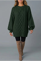 Montarello Women's Jumper Dress Cable Knit Oversized — variant_front
