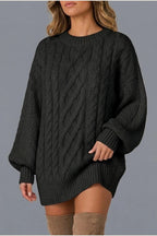 Montarello Women's Jumper Dress Cable Knit Oversized — variant_front