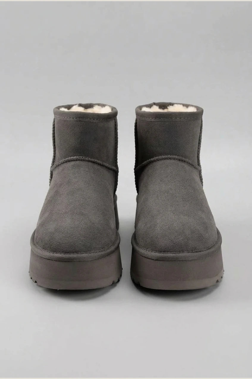 Women's Leather Fleece Snow Boots – Filvienne — variant_front