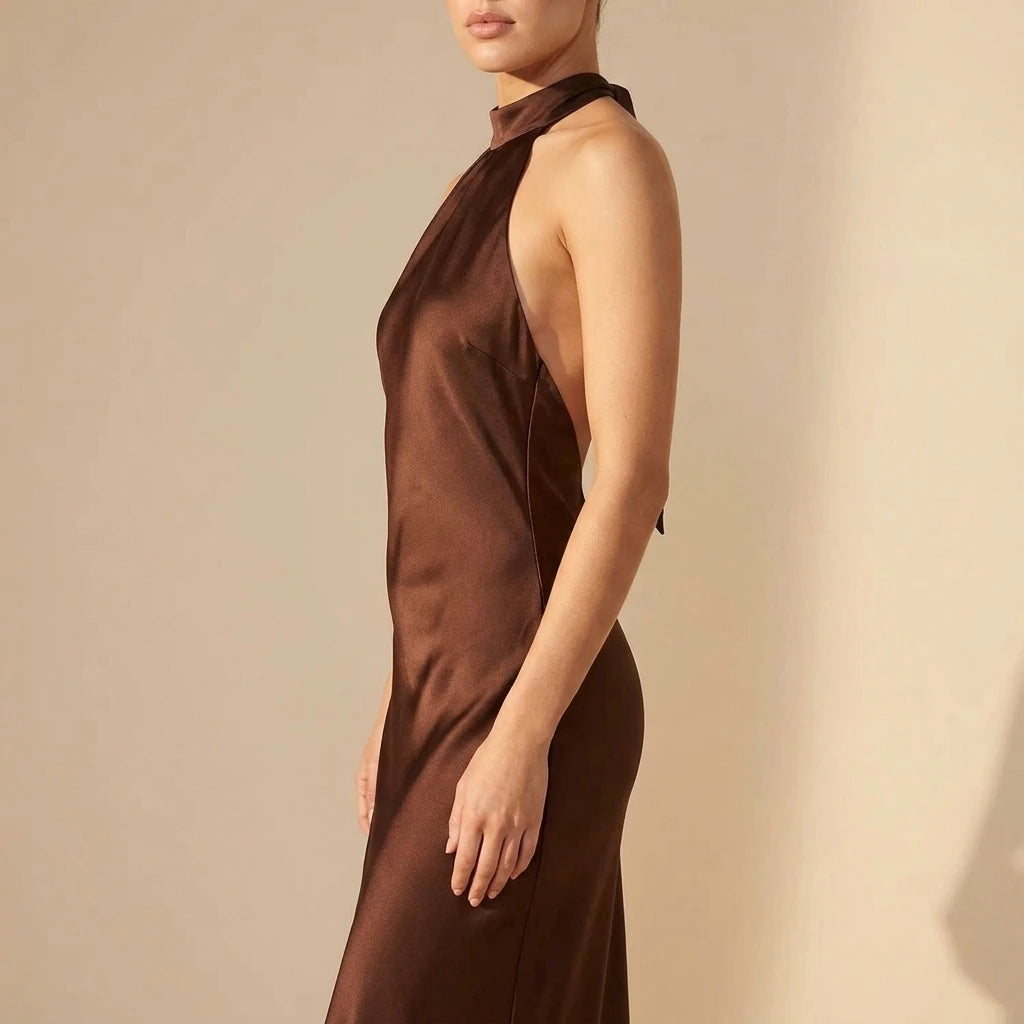 Charlotte | Elegant Velvet Dusk Midi Dress for Evening Wear — variant_front