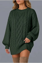 Montarello Women's Jumper Dress Cable Knit Oversized — variant_front