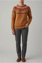 Ivana - Vintage Jacquard Crew Neck Sweater — variant_front